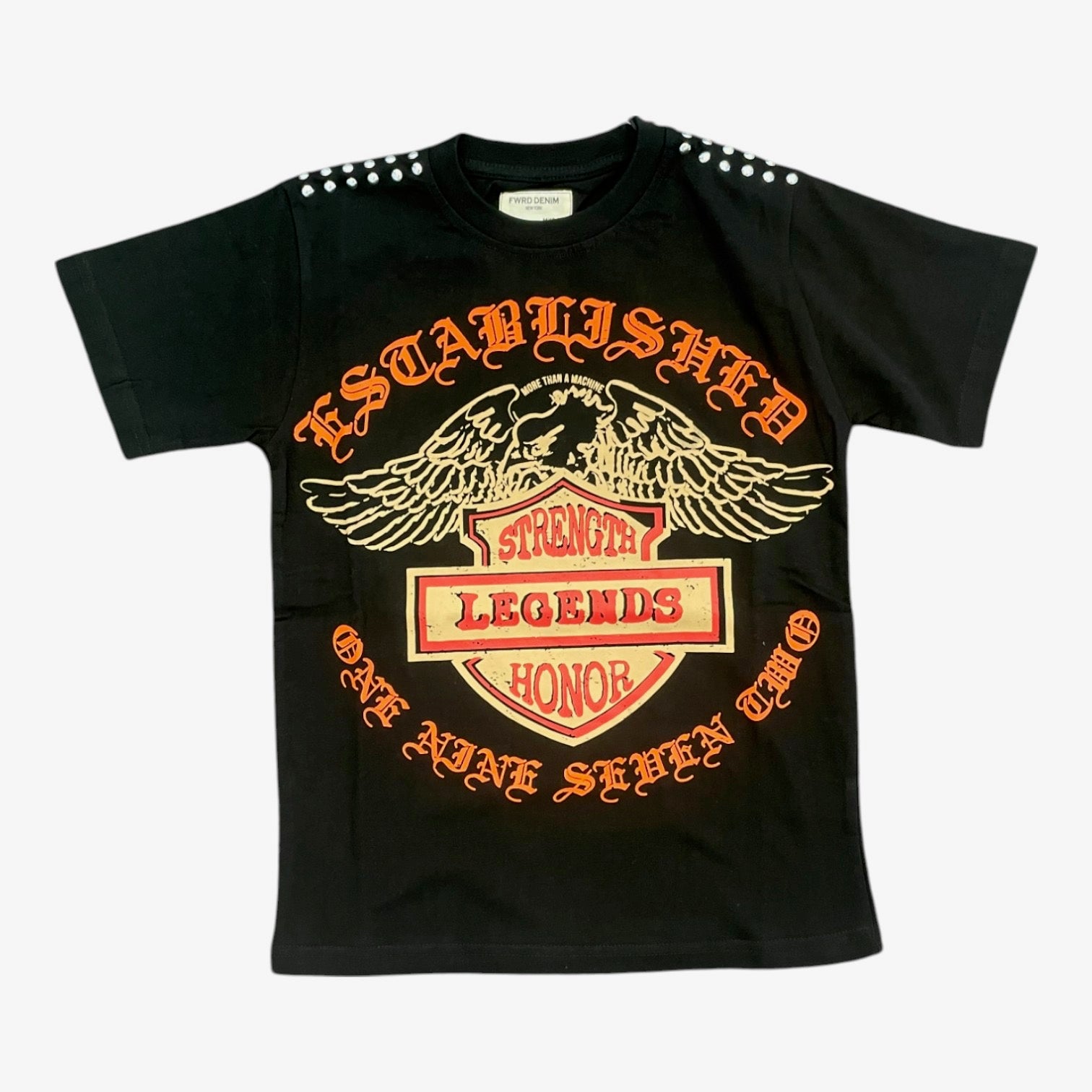 FWD: BOYS Established Studded SS Tee 180802